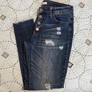 Distressed KanCan Blue Jeans